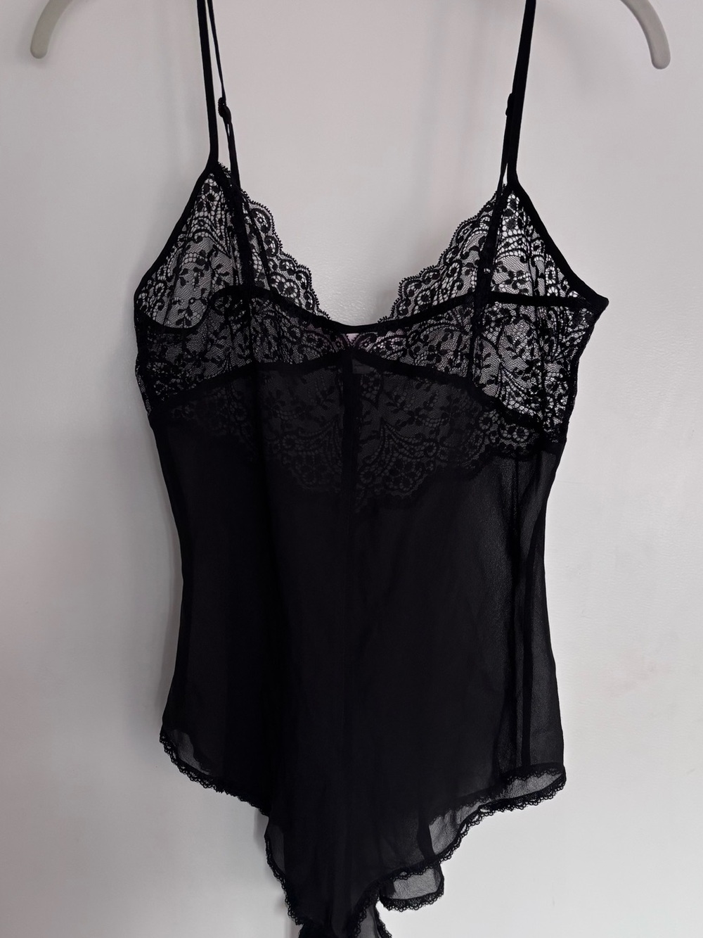 Victoria's Secret Black Sheer Lace Teddy Small Lingerie Sexy